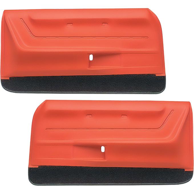 OER 1969 Camaro Molded Door Panels, with Deluxe Interior, Hugger Orange, Pair K62911