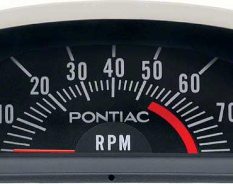 OER 1969 Pontiac Hood Tach 5500 Red Line - V8 Point Ignition 6468975