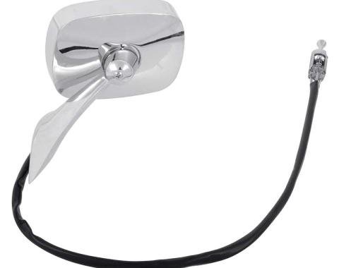 OER 1969 Camaro, Corvair, Remote Outer Door Mirror Assembly, with Cable, LH Drivers Side 3957203