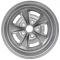1967-81 Pontiac, Rally II Wheel, 15" x 8" with 4" Backspacing (-12mm ET), 5 x 4-3/4" Lug Pattern, Silver/Gray Finish, Each
