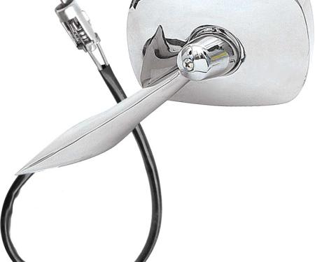 OER 1968 Camaro, Nova, Impala, Caprice, Chevelle, Corvair, Firebird, Remote Outer Door Mirror Assembly, LH Drivers Side, Various Models 3921816