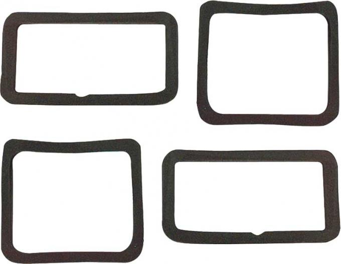 OER 1967-68 Camaro RS, Park Light & Back Up Light Paint Seal Gasket Supplement, 4 Piece Set K928