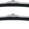 OER 1970-81 GM, 1975-81 Chrysler, Dodge, Plymouth, Windshield Wiper Blades, 3/16" Trico-Style , Side Lock Connection, Satin Stainless, 18" , Pair, Various Models F402