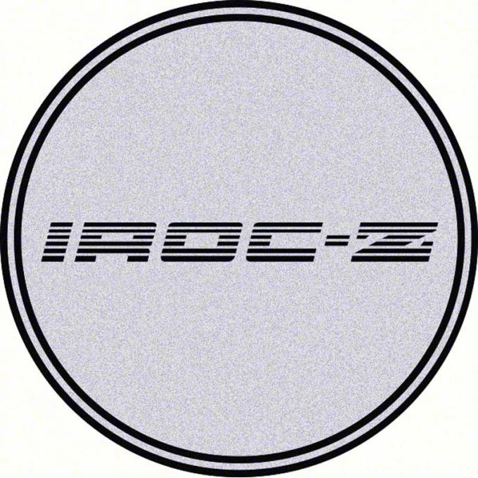 OER 2-15/16" R15 Wheel Center Cap Emblem with Black Iroc-Z Logo and Silver Background K151762SV