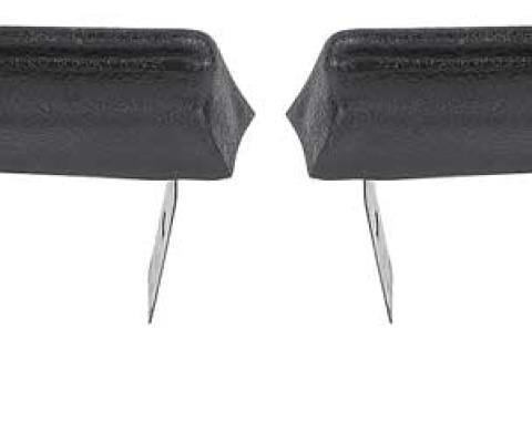 OER 1967 Camaro, Firebird, Door Jamb Molding End Caps, Black, Pair K516