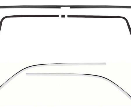 1969 Firebird, Interior Headliner Molding Kit, Custom Interior, 6-Pieces