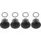 OER 1982-92 Camaro, Firebird, Rear Window Hinge Bolt with Nut, CNC Aluminum, Flat Black, Set of 4 20309167A