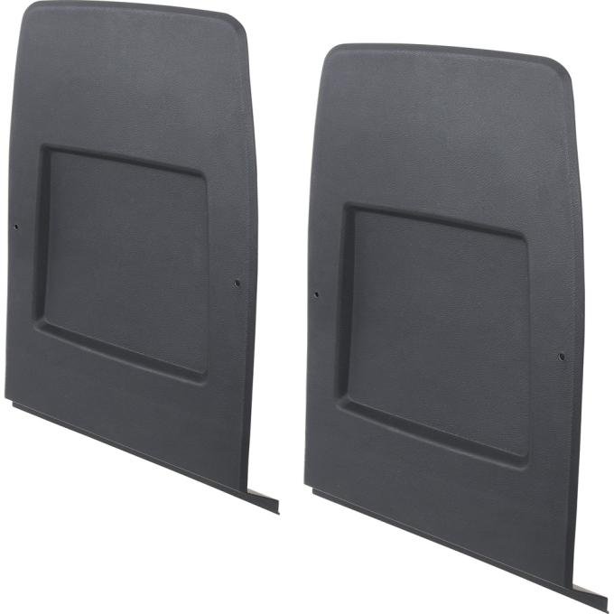 OER 1971-80 Camaro, Firebird, Nova, GM X, H Body, Bucket Seat Back Panel, Black, Pair, 1653515