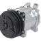Sanden 508 Style A/C Compressor w/ 2-Groove V-Belt Clutch Pulley, Chrome Finish, SD508/SD5H14