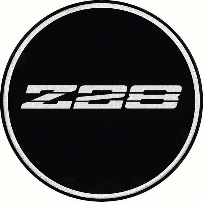 OER 2-15/16" R15 Wheel Center Cap Emblem with Chrome Z28 Logo and Black Background K151763BK
