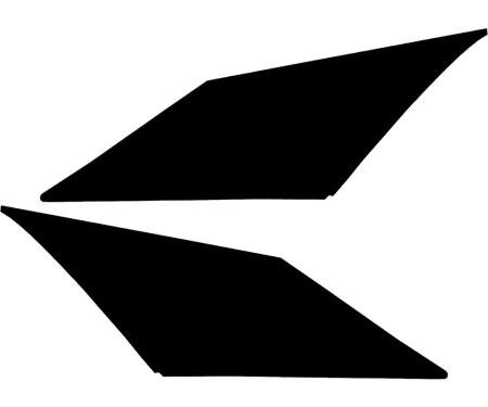 OER 1967-69 Camaro, Firebird, Interior Sail Panel Boards, Uncovered SP1