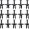 1982-02 Camaro, 1979-02 Firebird, Front & Rear Bumper Cover Retainer Clip Set, Push-In Style, Black, 25 Piece Set
