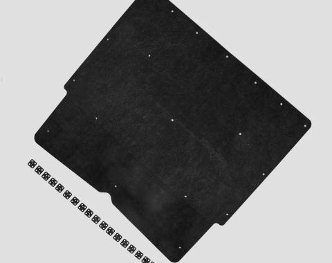 Detroit Muscle Technologies Chevy 67-69 Camaro Hood Insulation Pad with 1-1/2" Square OEM Style Clips GM-CAM6769HP01