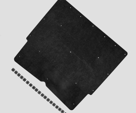 Detroit Muscle Technologies Chevy 67-69 Camaro Hood Insulation Pad with 1-1/2" Square OEM Style Clips GM-CAM6769HP01