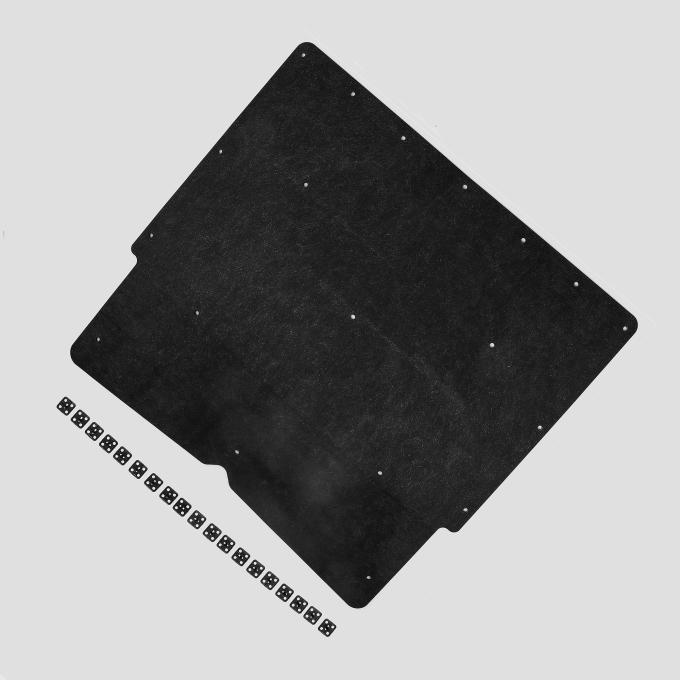Detroit Muscle Technologies Chevy 67-69 Camaro Hood Insulation Pad with 1-1/2" Square OEM Style Clips GM-CAM6769HP01