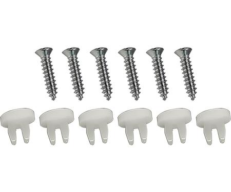 Redline Restomotive® 1970-1973 Chevrolet Camaro Headlamp Bezel Mounting Hardware Set