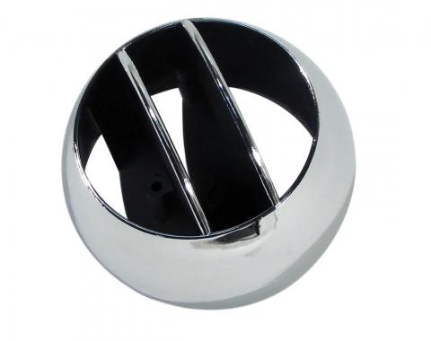 Air Vent Ball, Chrome, Dash Side Mount, 1965-1977